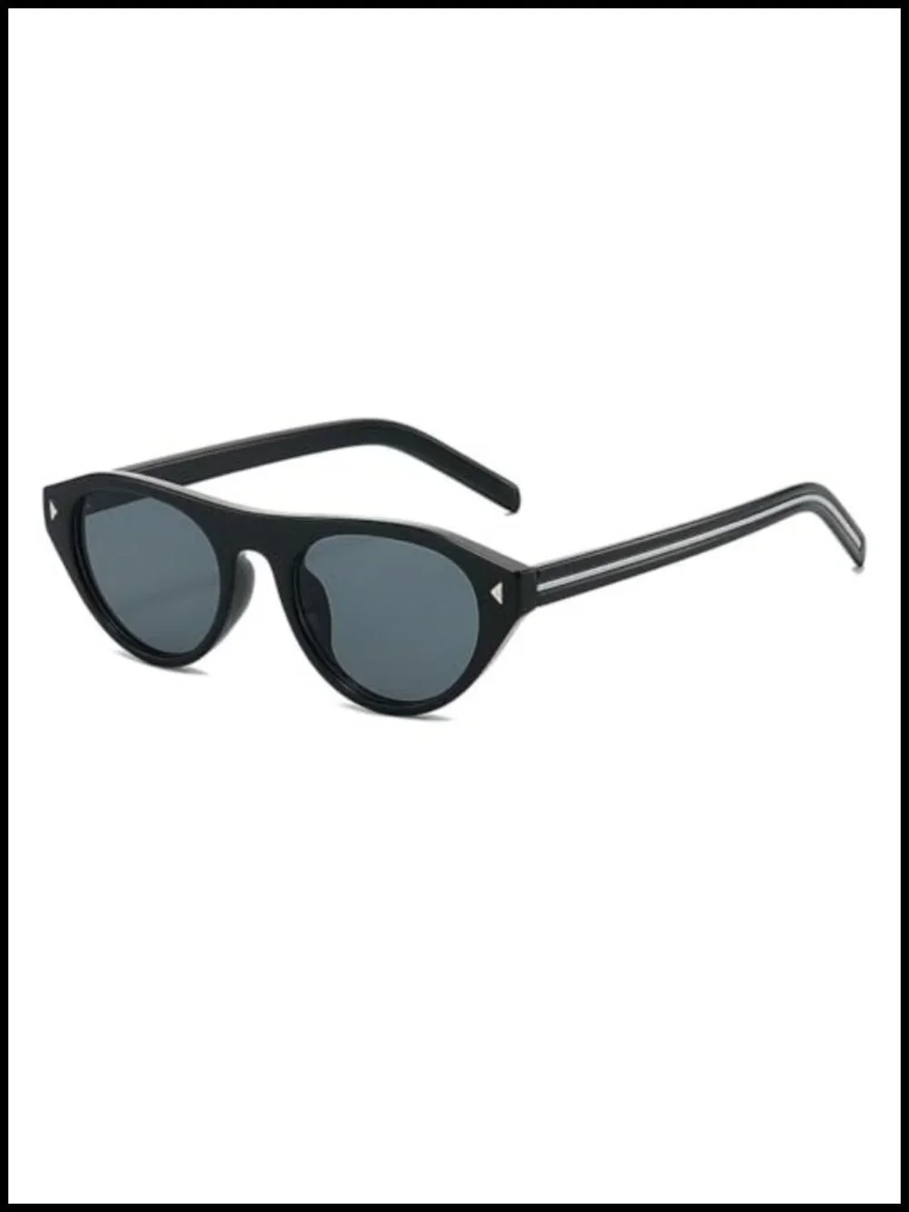 Retro Cat Eye Sunglasses with UV400 Protection, Lightweight Plastic Frame, 2